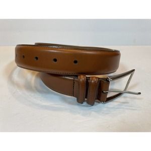 Size 38 Crookhorn Handmade In The USA Light Brown Leather Belt